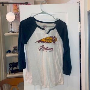 Cute and casual Lucky Brand mid length sleeve tee shirt! :)